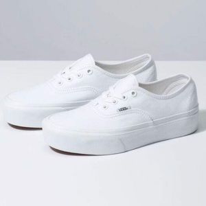 Vans authentic platform 2.0 white shoes